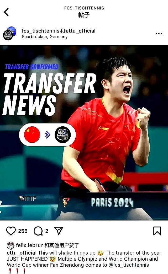 开云下载-德国乒乓球队完胜法国乒乓球队,樊振东惊艳世界的简单介绍
